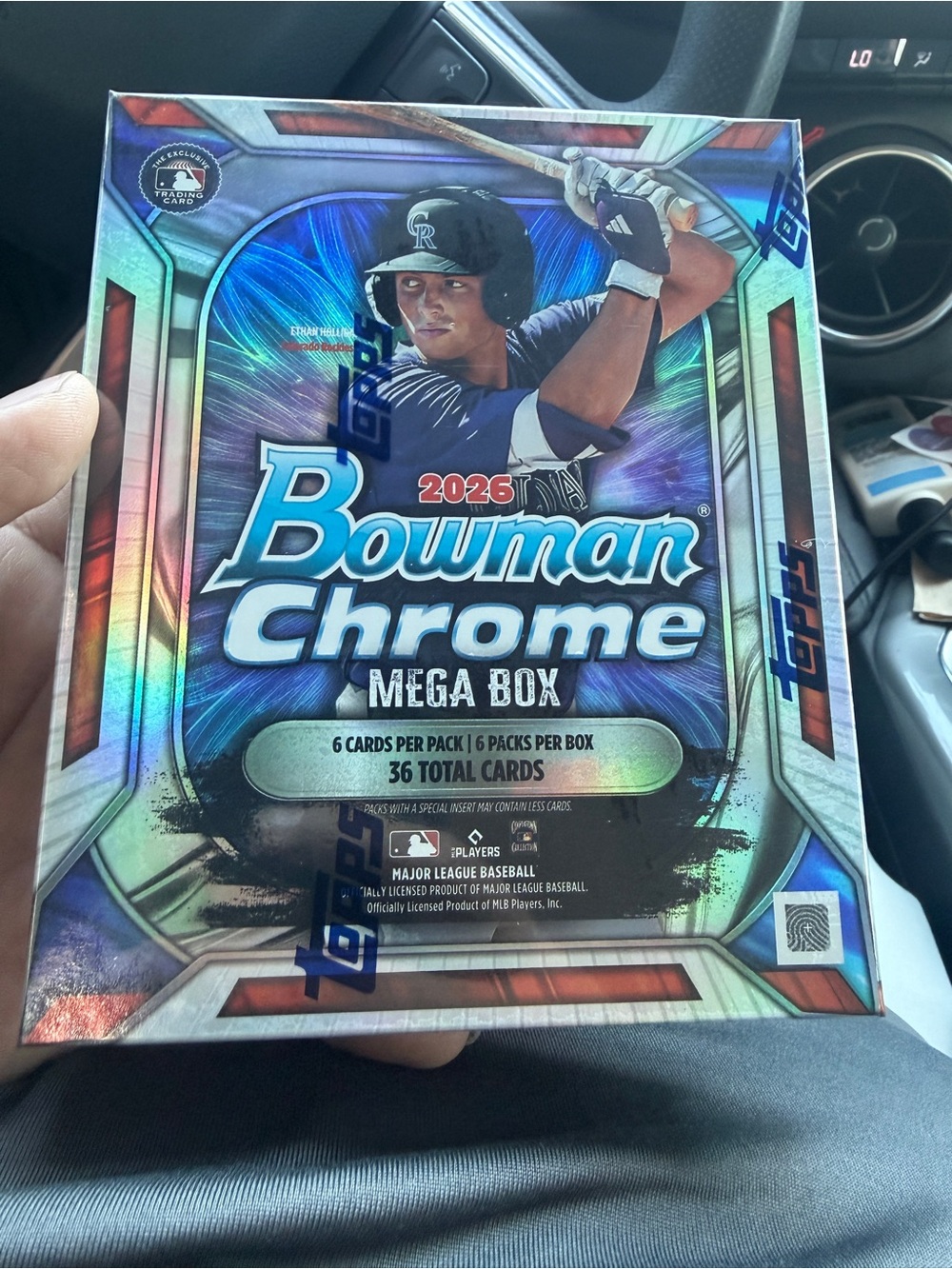 2026 Mega Box - Blue Holographic Baseball Trading Cards